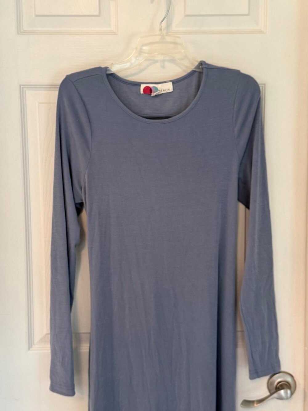 Free People Beach Aubre Open-Back Essential Maxi Dress Long Sleeve Stretch Large - Picture 4 of 11